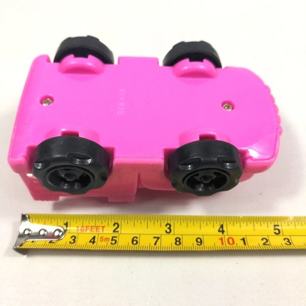 VTG 2001 Mattel Fisher Price Little People Pink Jeep Truck Off-Road Car Toy